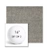 Picture of Chartres Graphite | Set of 2 | 16" Sunbrella Boxed Round Outdoor Throw Pillows with Premium Inserts