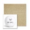 Picture of Chartres Hemp | Set of 2 | 16" Sunbrella Boxed Round Outdoor Throw Pillows with Premium Inserts
