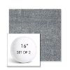 Picture of Chartres Storm | Set of 2 | 16" Sunbrella Boxed Round Outdoor Throw Pillows with Premium Inserts