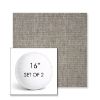 Picture of Crush Ash | Set of 2 | 16" Sunbrella Boxed Round Outdoor Throw Pillows with Premium Inserts