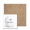 Picture of Crush Camel | Set of 2 | 16" Sunbrella Boxed Round Outdoor Throw Pillows with Premium Inserts