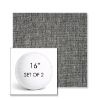 Picture of Crush Pewter | Set of 2 | 16" Sunbrella Boxed Round Outdoor Throw Pillows with Premium Inserts