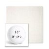 Picture of Crush Snow | Set of 2 | 16" Sunbrella Boxed Round Outdoor Throw Pillows with Premium Inserts