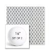 Picture of Detail Denim | Set of 2 | 16" Sunbrella Boxed Round Outdoor Throw Pillows with Premium Inserts