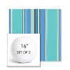 Picture of Dolce Oasis | Set of 2 | 16" Sunbrella Boxed Round Outdoor Throw Pillows with Premium Inserts