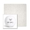 Picture of Dumont Snow | Set of 2 | 16" Sunbrella Boxed Round Outdoor Throw Pillows with Premium Inserts