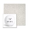 Picture of Dumont Stucco | Set of 2 | 16" Sunbrella Boxed Round Outdoor Throw Pillows with Premium Inserts