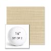 Picture of Dupione Sand | Set of 2 | 16" Sunbrella Boxed Round Outdoor Throw Pillows with Premium Inserts