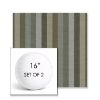 Picture of Entice Moss | Set of 2 | 16" Sunbrella Boxed Round Outdoor Throw Pillows with Premium Inserts