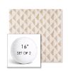 Picture of Etched Angles Cognac | Set of 2 | 16" Sunbrella Boxed Round Outdoor Throw Pillows with Premium Inserts