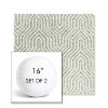 Picture of Etna Juniper | Set of 2 | 16" Sunbrella Boxed Round Outdoor Throw Pillows with Premium Inserts