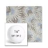 Picture of Etta Vapor | Set of 2 | 16" Sunbrella Boxed Round Outdoor Throw Pillows with Premium Inserts
