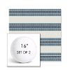Picture of Excel Denim | Set of 2 | 16" Sunbrella Boxed Round Outdoor Throw Pillows with Premium Inserts
