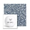 Picture of Exquisite Indigo | Set of 2 | 16" Sunbrella Boxed Round Outdoor Throw Pillows with Premium Inserts