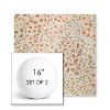Picture of Flora Sunset | Set of 2 | 16" Sunbrella Boxed Round Outdoor Throw Pillows with Premium Inserts
