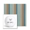 Picture of Gateway Mist | Set of 2 | 16" Sunbrella Boxed Round Outdoor Throw Pillows with Premium Inserts