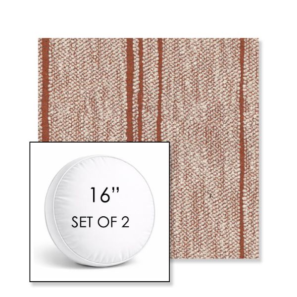 Picture of Harvest Esterel | Set of 2 | 16" Sunbrella Boxed Round Outdoor Throw Pillows with Premium Inserts