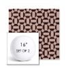 Picture of Hoopla Black Cherry | Set of 2 | 16" Sunbrella Boxed Round Outdoor Throw Pillows with Premium Inserts