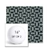 Picture of Hoopla Plume | Set of 2 | 16" Sunbrella Boxed Round Outdoor Throw Pillows with Premium Inserts