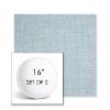 Picture of Idol Frost | Set of 2 | 16" Sunbrella Boxed Round Outdoor Throw Pillows with Premium Inserts