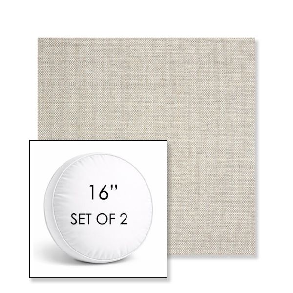 Picture of Idol Seagull | Set of 2 | 16" Sunbrella Boxed Round Outdoor Throw Pillows with Premium Inserts