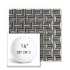Picture of Key Figure Onyx | Set of 2 | 16" Sunbrella Boxed Round Outdoor Throw Pillows with Premium Inserts