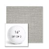 Picture of Kudos Ash | Set of 2 | 16" Sunbrella Boxed Round Outdoor Throw Pillows with Premium Inserts