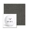Picture of Kudos Carbon | Set of 2 | 16" Sunbrella Boxed Round Outdoor Throw Pillows with Premium Inserts