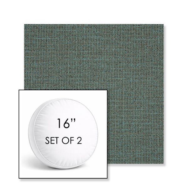 Picture of Kudos Cove | Set of 2 | 16" Sunbrella Boxed Round Outdoor Throw Pillows with Premium Inserts