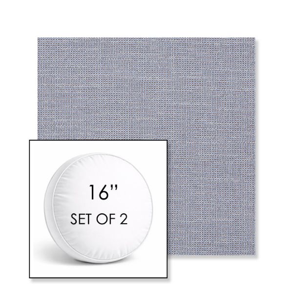 Picture of Kudos Iris | Set of 2 | 16" Sunbrella Boxed Round Outdoor Throw Pillows with Premium Inserts
