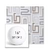 Picture of Labyrinth Cloud | Set of 2 | 16" Sunbrella Boxed Round Outdoor Throw Pillows with Premium Inserts