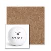 Picture of Leaf Structure Copper | Set of 2 | 16" Sunbrella Boxed Round Outdoor Throw Pillows with Premium Inserts