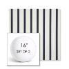 Picture of Lido Indigo | Set of 2 | 16" Sunbrella Boxed Round Outdoor Throw Pillows with Premium Inserts