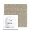 Picture of Linen Stone | Set of 2 | 16" Sunbrella Boxed Round Outdoor Throw Pillows with Premium Inserts