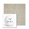 Picture of Linville Oyster | Set of 2 | 16" Sunbrella Boxed Round Outdoor Throw Pillows with Premium Inserts