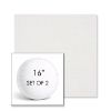 Picture of Linville Snow | Set of 2 | 16" Sunbrella Boxed Round Outdoor Throw Pillows with Premium Inserts