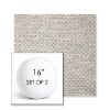 Picture of Litchfield Fog | Set of 2 | 16" Sunbrella Boxed Round Outdoor Throw Pillows with Premium Inserts