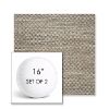 Picture of Litchfield Pebble | Set of 2 | 16" Sunbrella Boxed Round Outdoor Throw Pillows with Premium Inserts