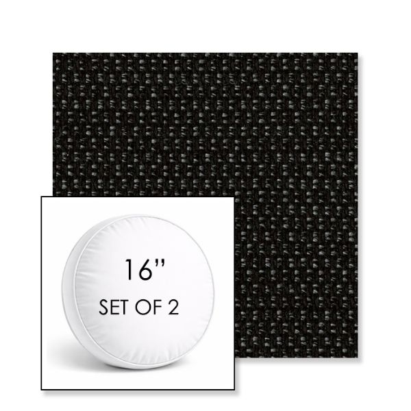 Picture of Lopi Baribal | Set of 2 | 16" Sunbrella Boxed Round Outdoor Throw Pillows with Premium Inserts