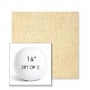 Picture of Margo Parchment | Set of 2 | 16" Sunbrella Boxed Round Outdoor Throw Pillows with Premium Inserts