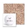 Picture of Martha Floral Dogwood | Set of 2 | 16" Sunbrella Boxed Round Outdoor Throw Pillows with Premium Inserts