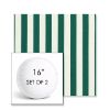 Picture of Mason Forest Green | Set of 2 | 16" Sunbrella Boxed Round Outdoor Throw Pillows with Premium Inserts