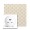 Picture of Mend Saffron | Set of 2 | 16" Sunbrella Boxed Round Outdoor Throw Pillows with Premium Inserts