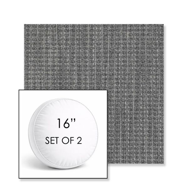 Picture of Metamorphic Cloud | Set of 2 | 16" Sunbrella Boxed Round Outdoor Throw Pillows with Premium Inserts