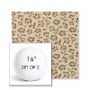Picture of Mia Toffee | Set of 2 | 16" Sunbrella Boxed Round Outdoor Throw Pillows with Premium Inserts