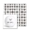 Picture of Midori Stone | Set of 2 | 16" Sunbrella Boxed Round Outdoor Throw Pillows with Premium Inserts