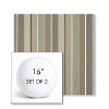 Picture of Milano Char | Set of 2 | 16" Sunbrella Boxed Round Outdoor Throw Pillows with Premium Inserts