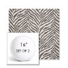 Picture of Namibia Grey | Set of 2 | 16" Sunbrella Boxed Round Outdoor Throw Pillows with Premium Inserts