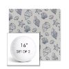 Picture of Nantucket Atlantis | Set of 2 | 16" Sunbrella Boxed Round Outdoor Throw Pillows with Premium Inserts