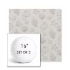 Picture of Nantucket Fossil | Set of 2 | 16" Sunbrella Boxed Round Outdoor Throw Pillows with Premium Inserts